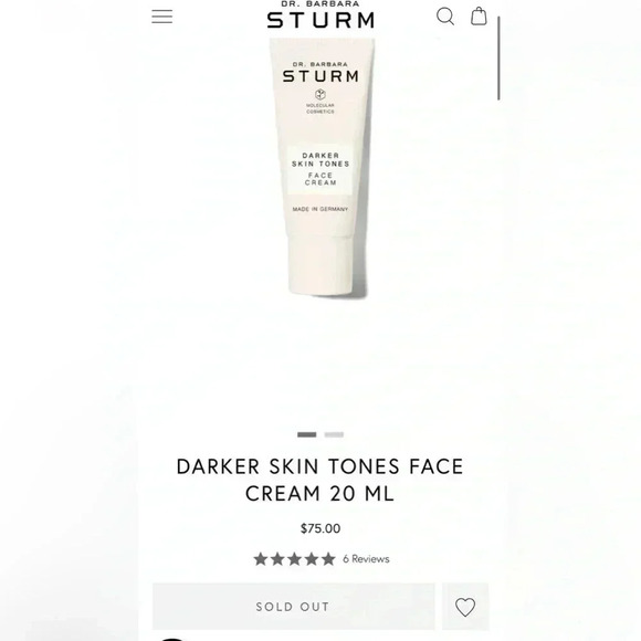 Dr barbara Sturm darker skin tone face cream rich (2) - Picture 1 of 5